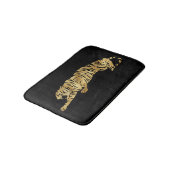 Black & Gold Tiger Bath Mat Badematte (Schrägansicht)