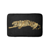 Black & Gold Tiger Bath Mat Badematte (Vorderseite)