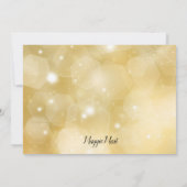 Black Gold Tree Corporate Holiday Party Einladung (Rückseite)