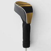 Black & Gold Treiberabdeckung Golf Headcover (angewinkelt)