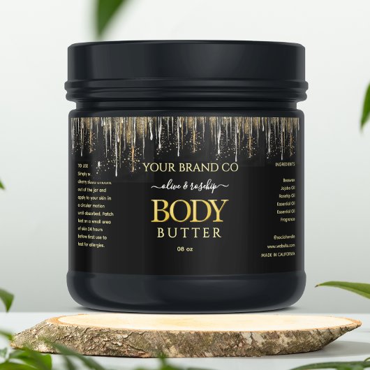 Black GOLD TROPFEN Body Butter