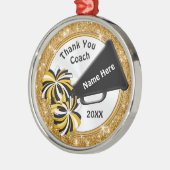 Black, Gold Vielen Dank für Ihr Geschenk für Cheer Ornament Aus Metall (Links)