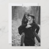 Black Gold Viktorianische Personalisierte Hochzeit Save The Date (Rückseite)