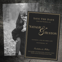 Black Gold Viktorianische Personalisierte Hochzeit