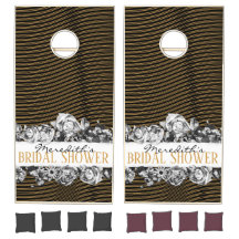 Black & Gold Vintag & Modern Luxus Brautparty