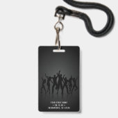Black & Gold VIP All Access Konzert Ausweis (Rückseite mit Lanyard)