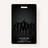 Black & Gold VIP All Access Konzert Ausweis (Rückseite)