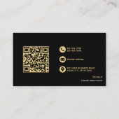 Black & Gold VIP-voll benutzerdefinierbar und Beru Visitenkarte (Rückseite)