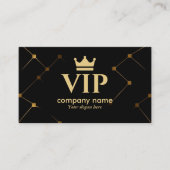 Black & Gold VIP-voll benutzerdefinierbar und Beru Visitenkarte (Vorderseite)