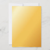 Black & Gold Virtual Graduation Party-Zertifikat Einladung (Rückseite)