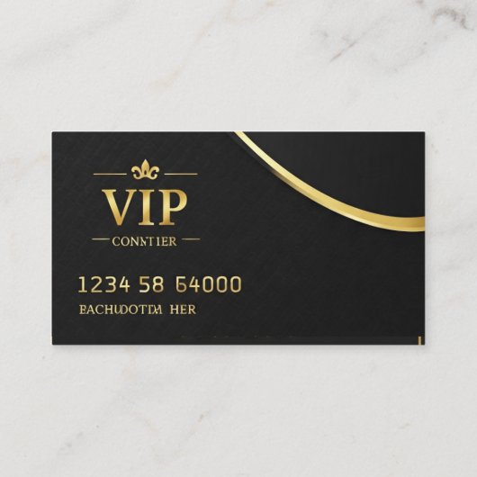Black Gold Visitenkarten Visitenkarte (Rückseite)
