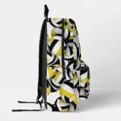 black gold volleyball team colors patterned bedruckter rucksack (Links)
