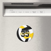 Black Gold Volleyball Team Farben Geschenke Magnet (In Situ (Geschirrspüler))