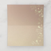 Black Gold Wedding Platzkarte (Innenseite Aufgefaltet)