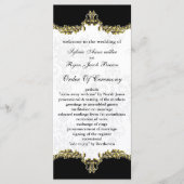 Black Gold Wedding Programm (Vorderseite)