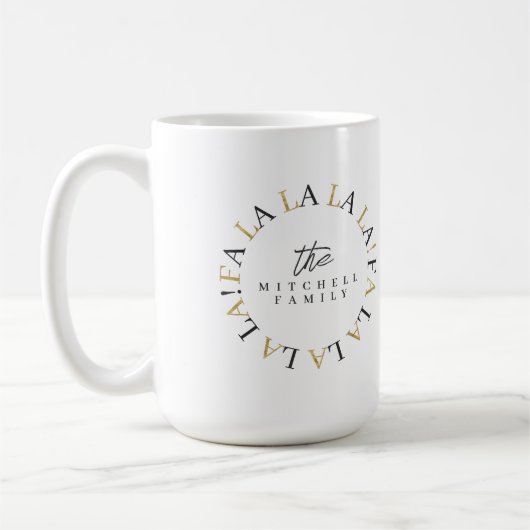 Black Gold Weihnachten La-ID1009 Kaffeetasse (Links)