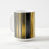 Black Gold Weihnachten La La Pattern#27 ID1009 Kaffeetasse (Vorderseite Links)