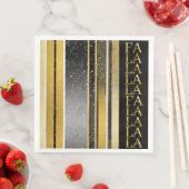 Black Gold Weihnachten La La Pattern#27 ID1009 Serviette (Beispiel)