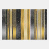 Black Gold Weihnachtsmuster #12#24#27 ID1009 Geschenkpapier Set (Vorderseite)