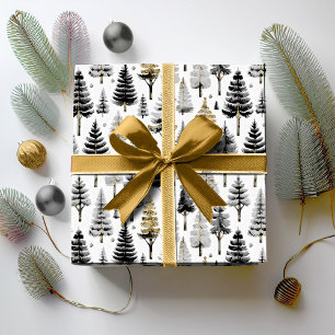 Black Gold Weihnachtsmuster#26 ID1009 Geschenkpapier