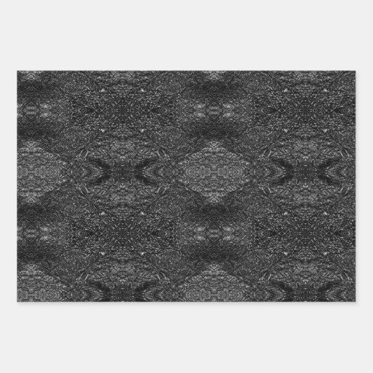 Black Gold Weihnachtsmuster #2#8#32 ID1009 Geschenkpapier Set (Vorderseite 3)