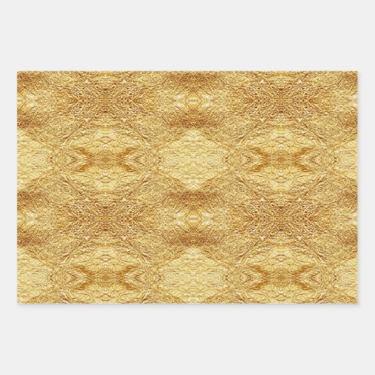 Black Gold Weihnachtsmuster #7#10#33 ID1009 Geschenkpapier Set (Vorderseite 3)