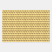 Black Gold Weihnachtsmuster Geschenkpapier Set (Vorderseite 3)