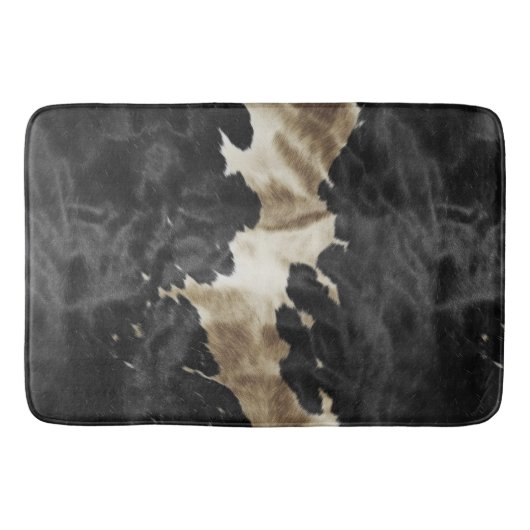 Black Gold Western Cowhide Badematte (Vorderseite)