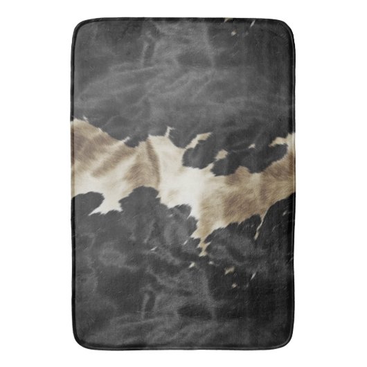 Black Gold Western Cowhide Badematte (Vorderseite Vertikal)