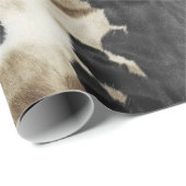 Black Gold Western Cowhide Geschenkpapier (Rolleneckpunkt)