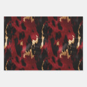 Black Gold Western Cowhide Geschenkpapier Set (Vorderseite 3)