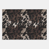 Black Gold Western Cowhide Geschenkpapier Set (Vorderseite 2)