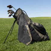 Black Gold Western Cowhide Golfhandtuch (Gras)