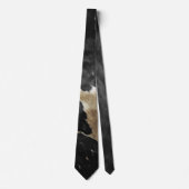 Black Gold Western Cowhide Krawatte (Vorderseite)