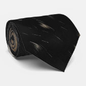 Black Gold Western Cowhide Krawatte (Gerollt)