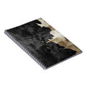 Black Gold Western Cowhide Notizblock (Rechte Seite)