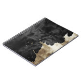 Black Gold Western Cowhide Notizblock (Linke Seite)