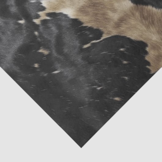 Black Gold Western Cowhide Seidenpapier (Detail)