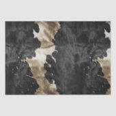 Black Gold Western Cowhide Seidenpapier (Vorderseite)