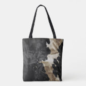 Black Gold Western Cowhide Tasche (Rückseite)