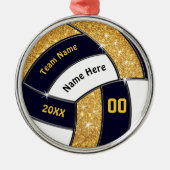 Black Gold White, Volleyball Ornamente personalisi (Vorne)
