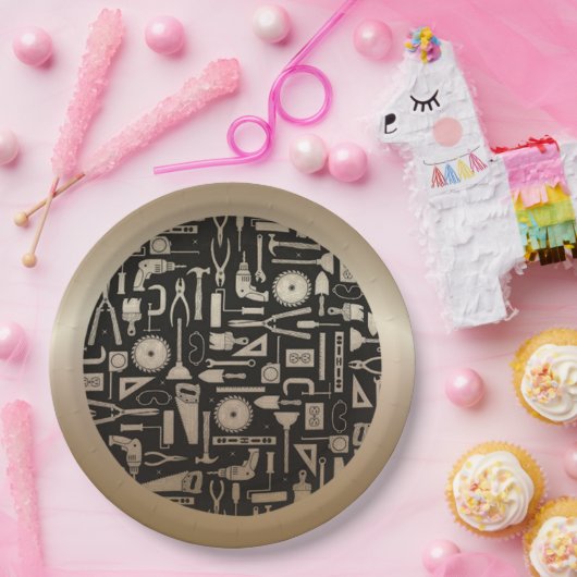 Black & Gold Workshop Tools Paper-Teller Pappteller (Party)