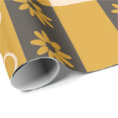 Black & Gold Wrapping Paper Geschenkpapier (Rolleneckpunkt)