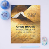 Black Gold Yoga Meditation Instructor Reiki Master Flyer (Einzeln)