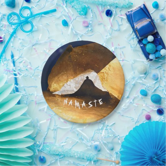 Black Gold Yoga Meditation Instructor Reiki Master Pappteller (Party)