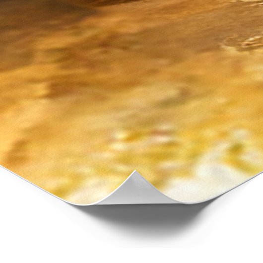 Black Gold Yoga Meditation Instructor Reiki Master Poster (Ecke)