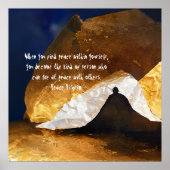 Black Gold Yoga Meditation Instructor Reiki Master Poster (Vorne)