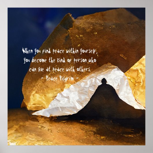 Black Gold Yoga Meditation Instructor Reiki Master Poster (Vorne)