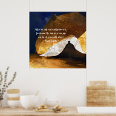 Black Gold Yoga Meditation Instructor Reiki Master Poster (Küche)