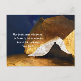 Black Gold Yoga Meditation Instructor Reiki Master Postkarte